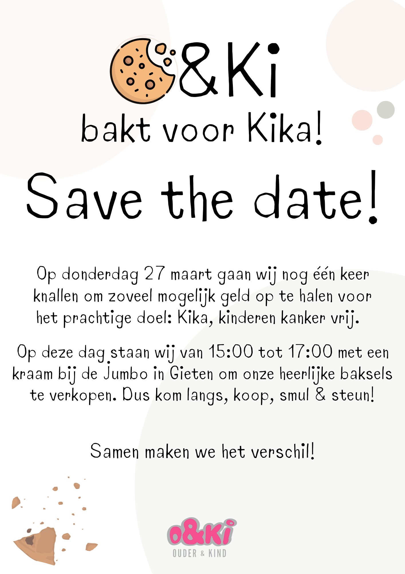 27 maart finale O&Ki bakt voor KiKa